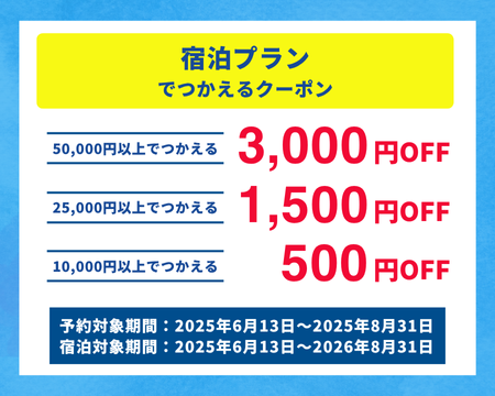 宿泊プランクーポン