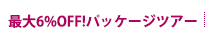 特典満載！パッケージツアー