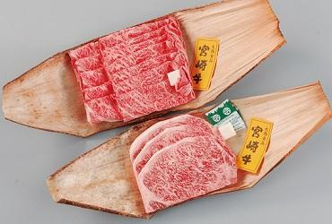 宮崎牛サーロインステーキ・すき焼きセット