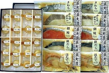 浜の院 江戸甘味噌仕立て浜町漬と白蒸貝柱セット